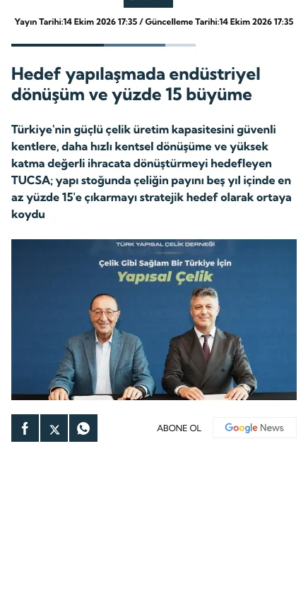 Platin sitesindeki haberin ekran görüntüsü
